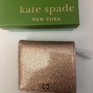 Kate Spade wallet (rose gold glitter)